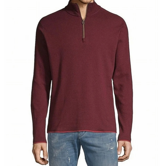 Robert Graham Other - Robert Graham Elliot Quarter Zip Pullover in Berry